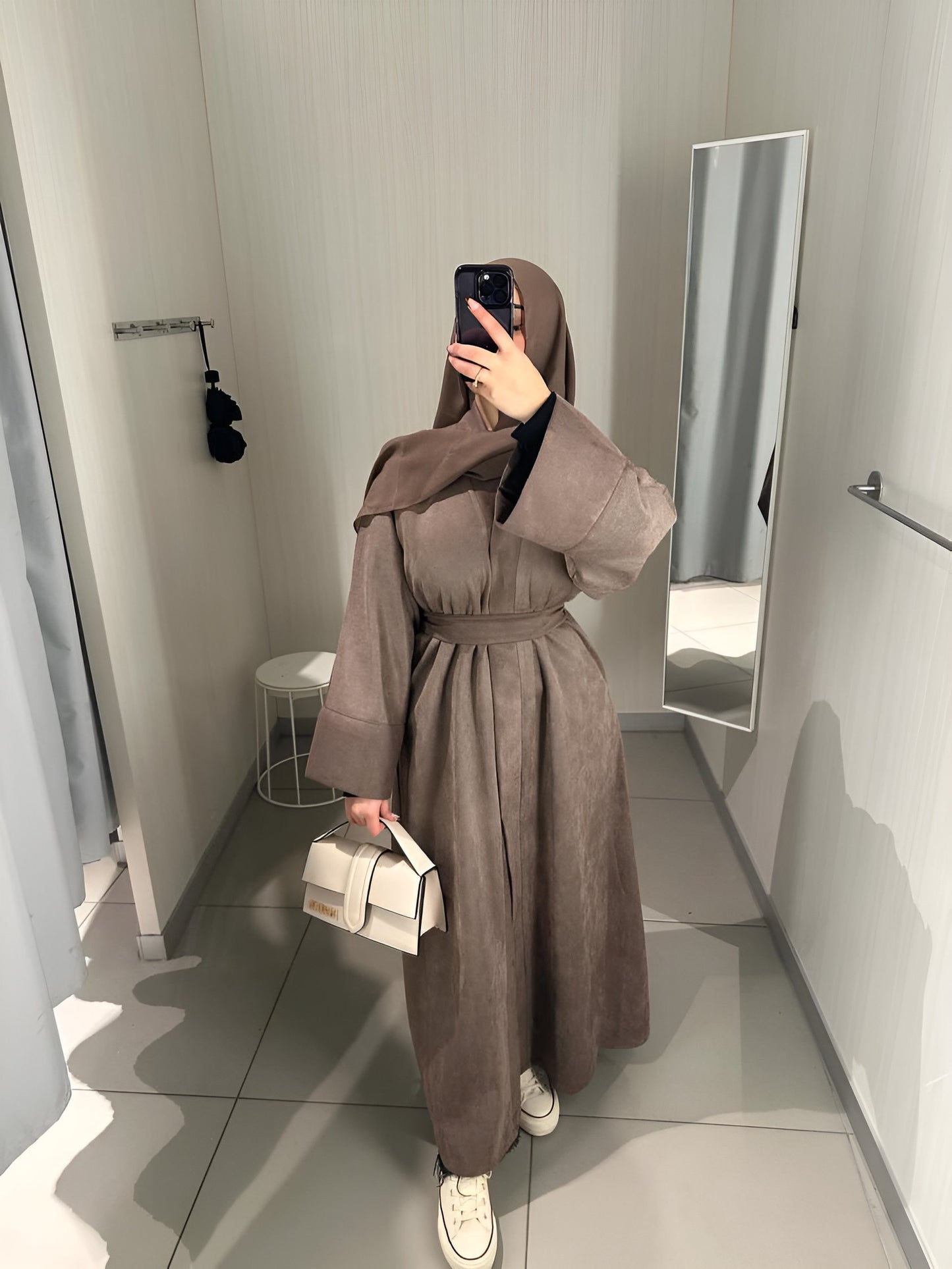 Suede Winter Abayas