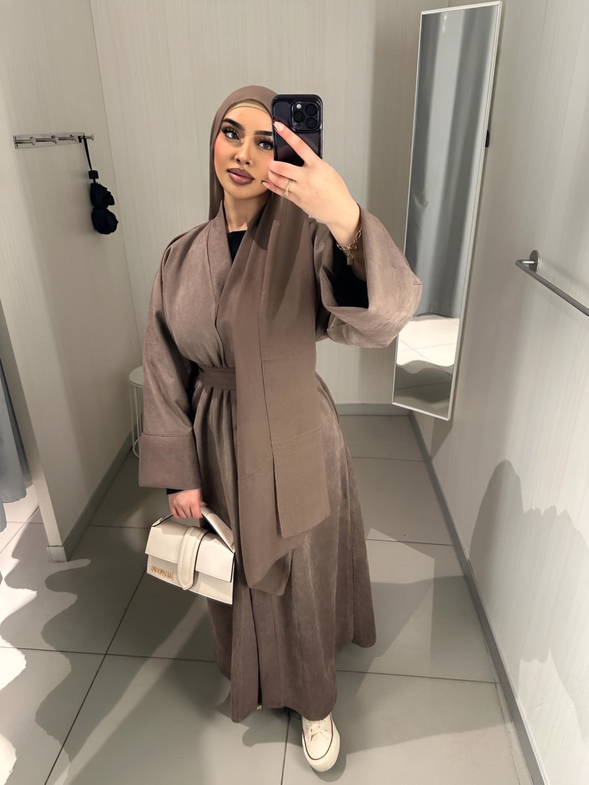 Suede Winter Abayas