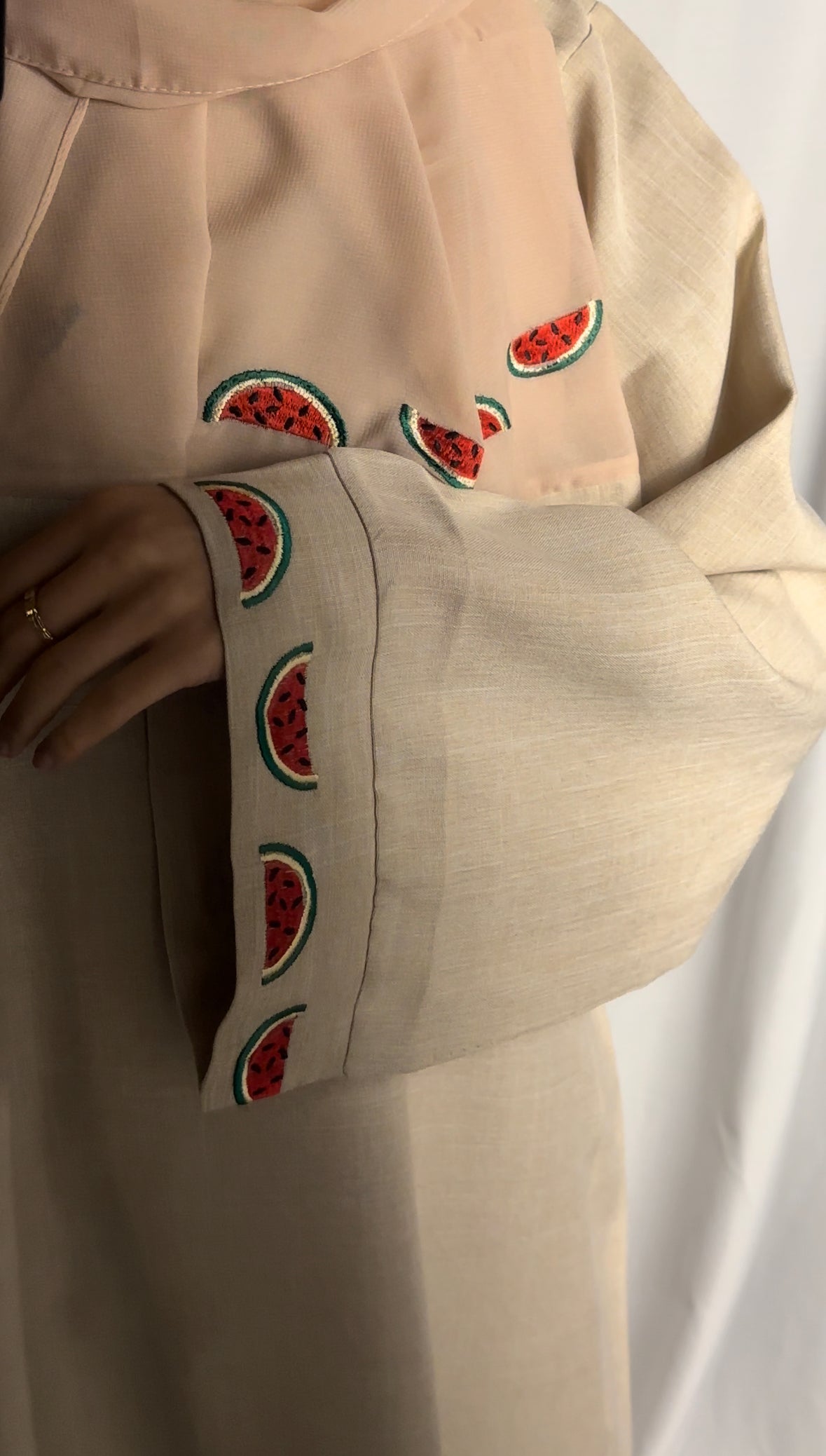 Watermelon Linen Abaya🇵🇸