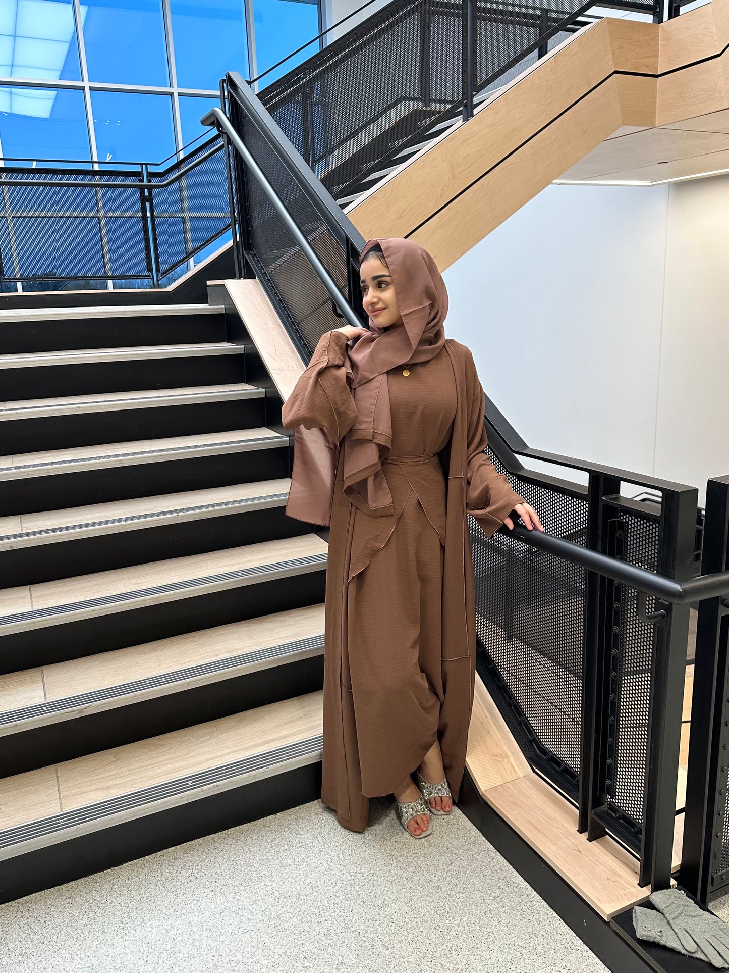 Amal- 3 Piece Abaya Set